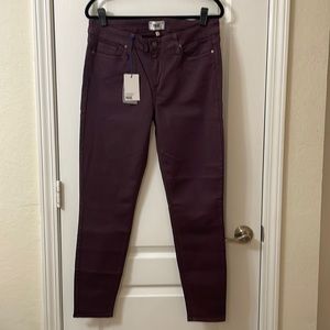 Paige NWT Verdugo ankle jeans Pinot noir purple size 32